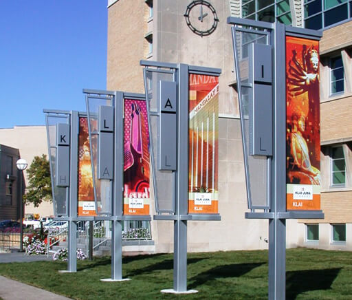 NDSU KLAI Hall Exterior Specialty Signs Exterior Banner Displays